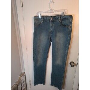 Bugatchi Mens Premium Stretch Jeans Size 38 Blue Denim Straight Leg Pants CX6009